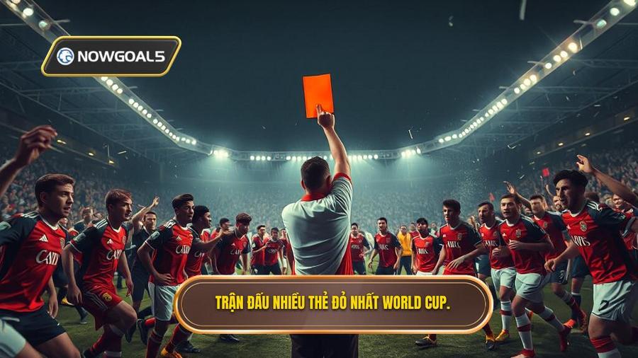 2. Trận đấu nhiều thẻ đỏ nhất World Cup.