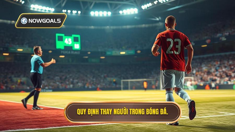 3. Quy định thay người trong bóng đá.