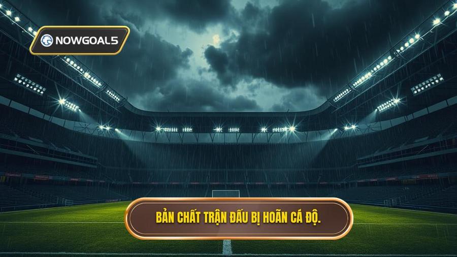 1. Bản chất trận đấu bị hoãn cá độ.
