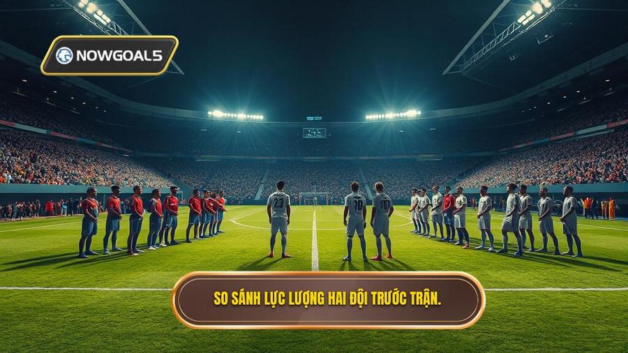 1. So sánh lực lượng hai đội trước trận.